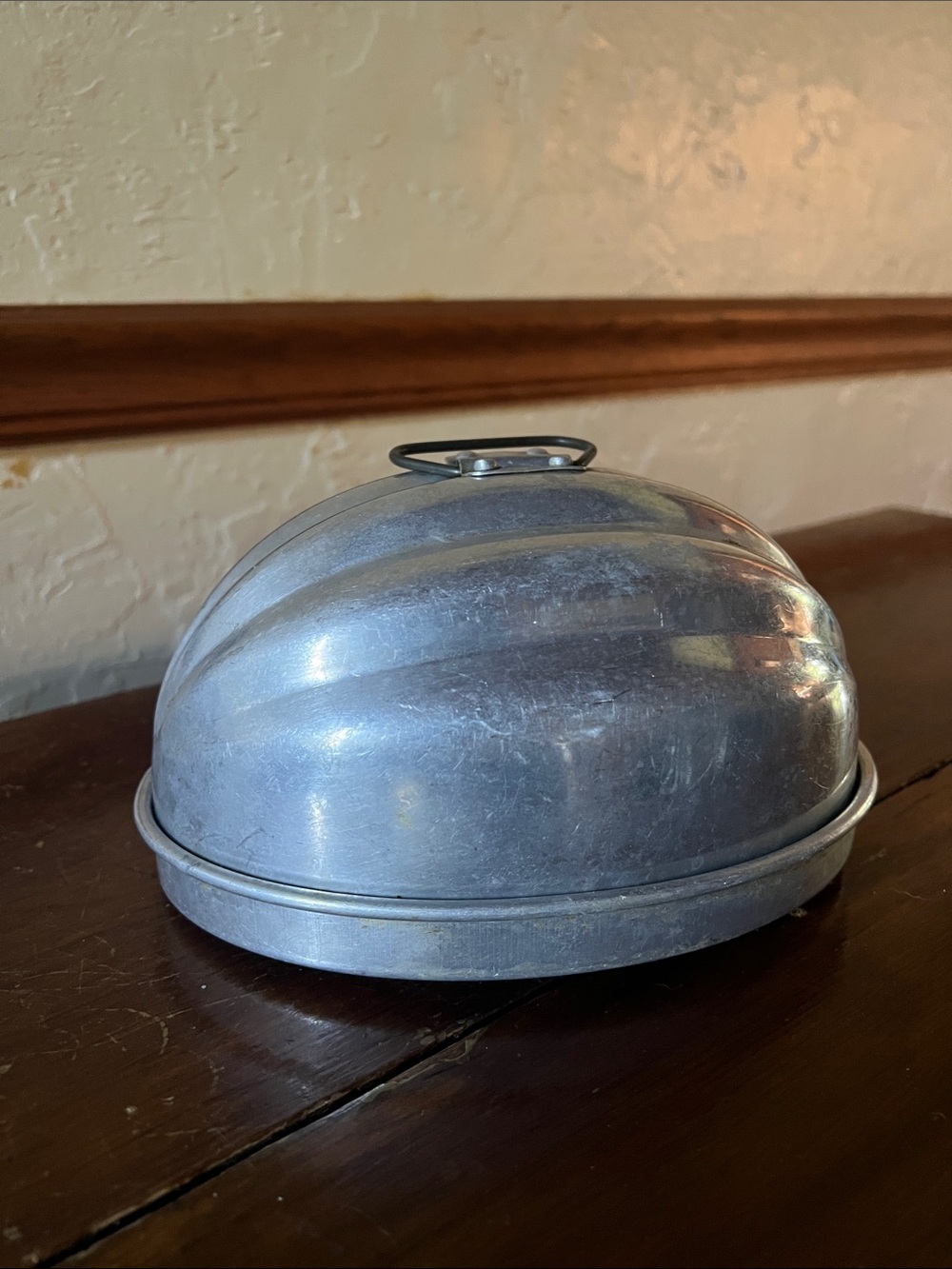 Steamed pudding or bread pudding pan mid 20th century